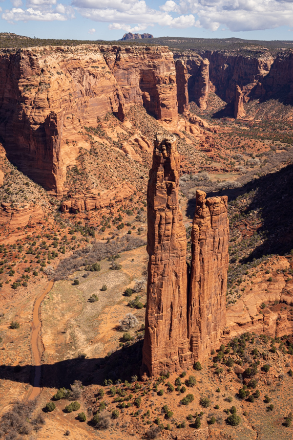 Spider Rock in Chinle, Arizona