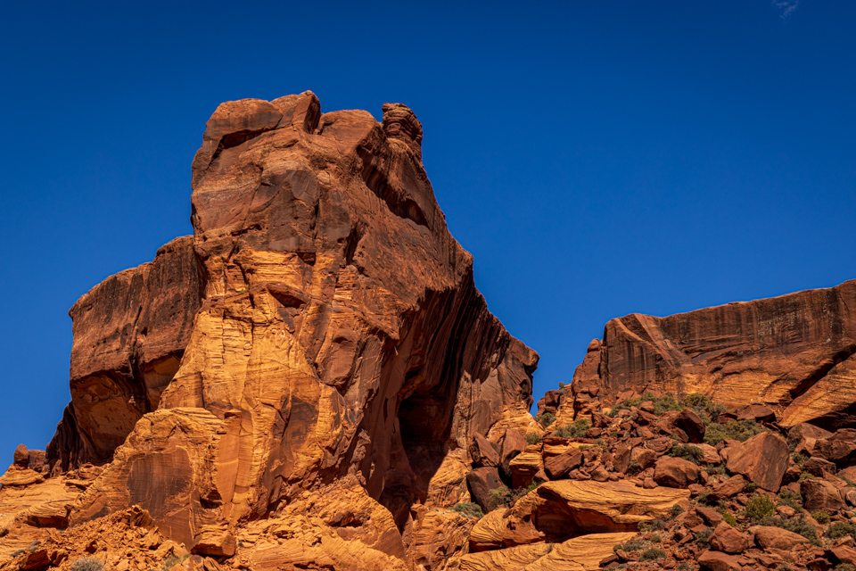 Red Rock and Blue Sky in Chinle, Arizona