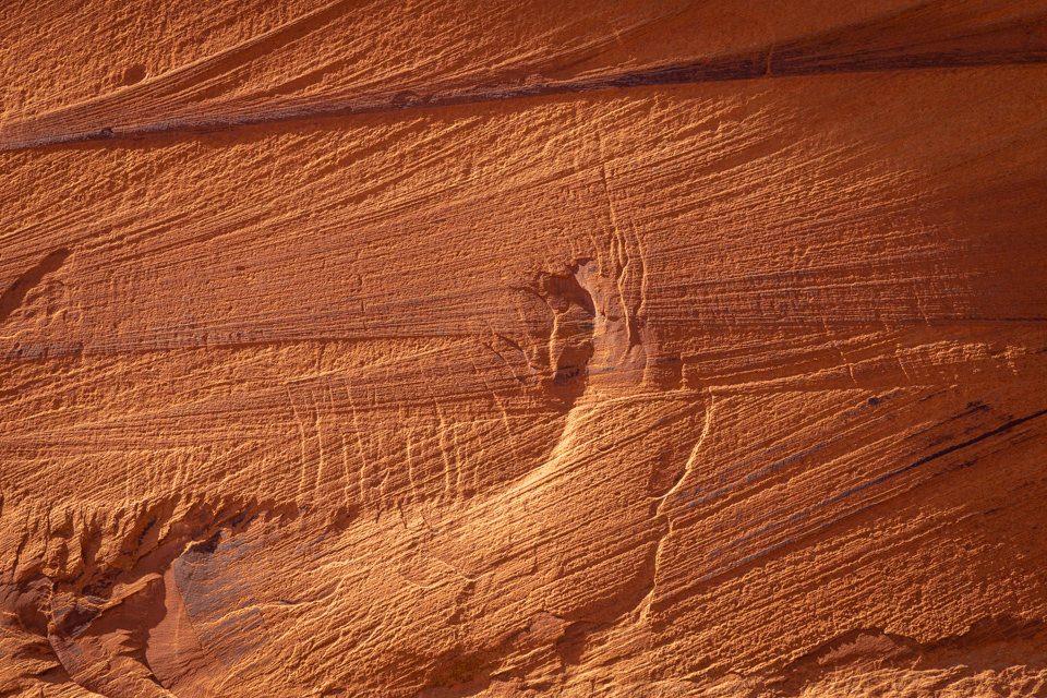 Rock Wall in Chinle, Arizona