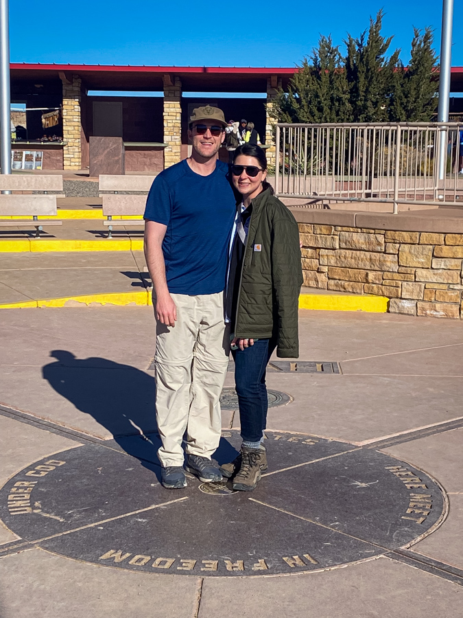 Standing in the Corner in Four Corners, Arizona