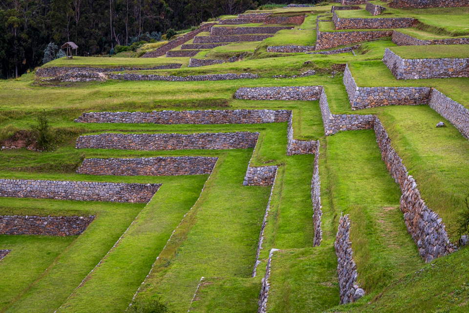 Zig Zag Terraces in Sacred Valley, Peru