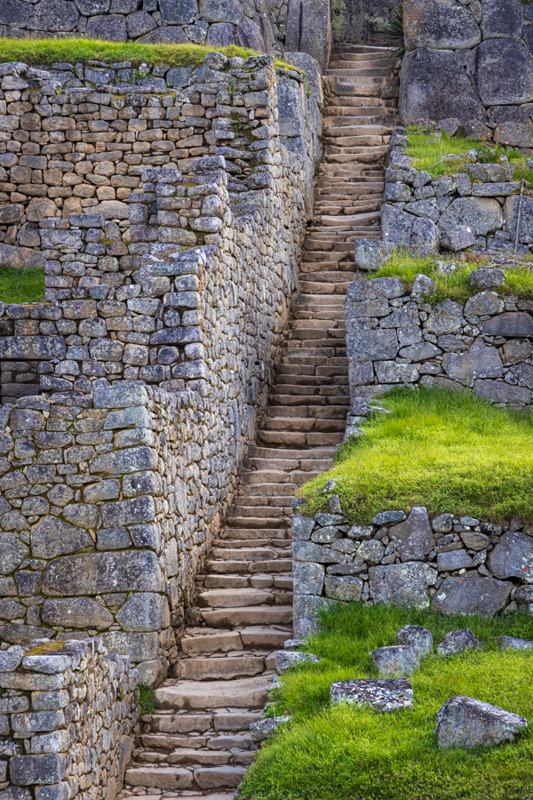Long Stair in Sacred Valley, Peru
