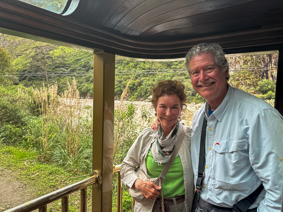 Train to Aguas Calientes in Sacred Valley, Peru