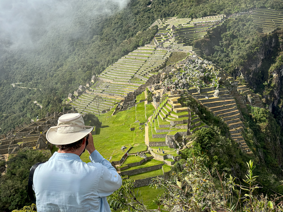 Above Machu Picchu in Sacred Valley, Peru