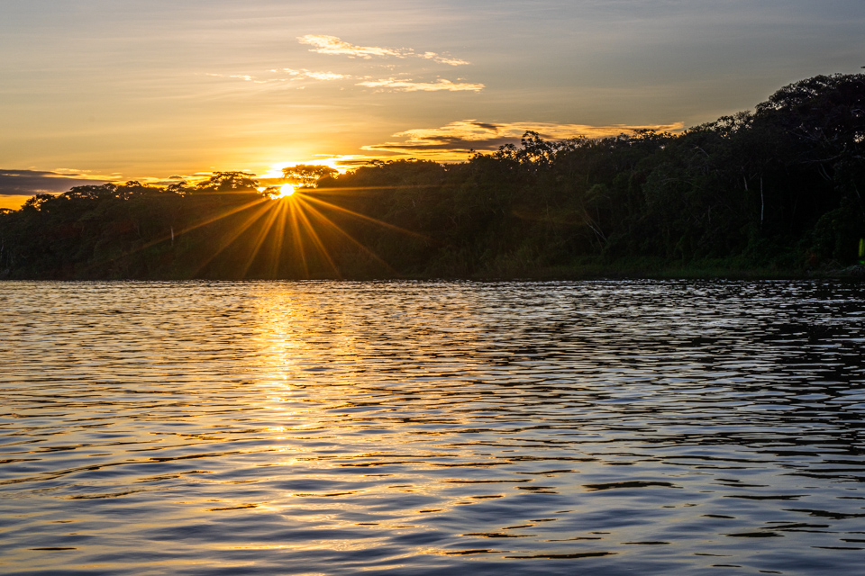 Amazon Sunset in Amazon, Peru