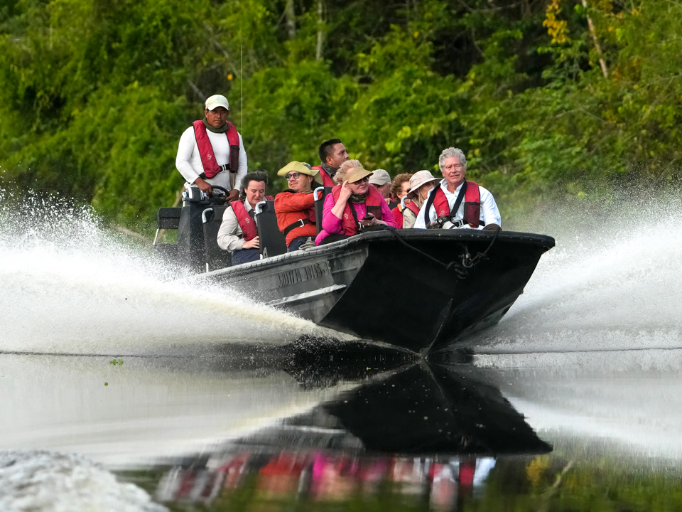 Zipping Along in Amazon, Peru