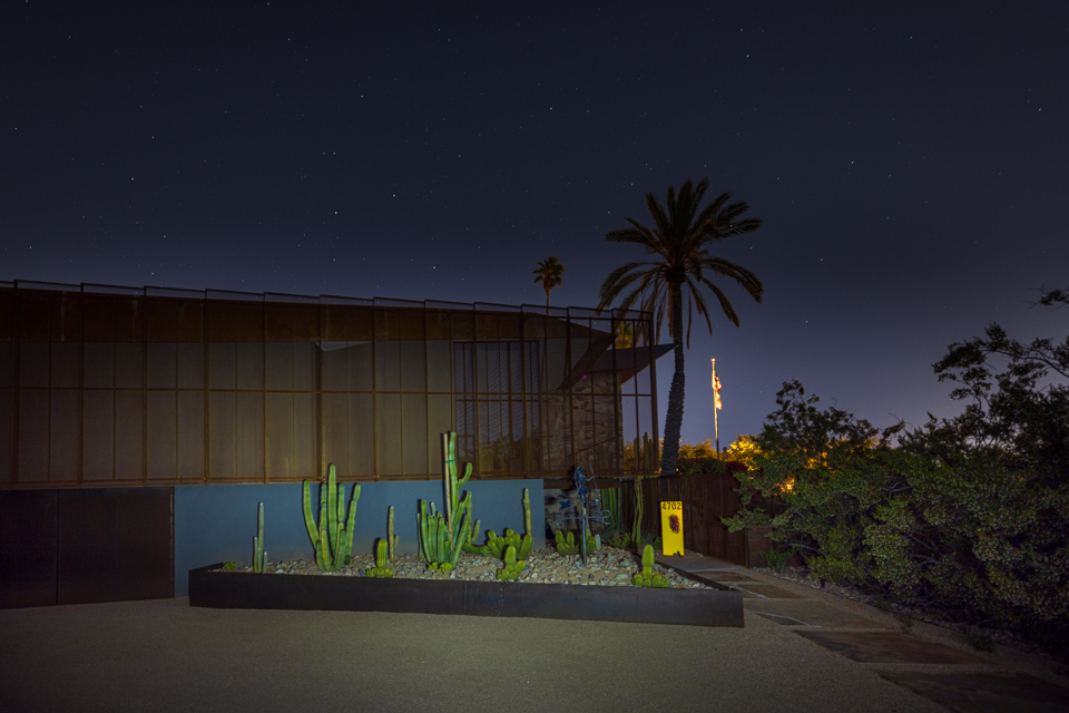 Home At Night in Paradise Valley, Arizona