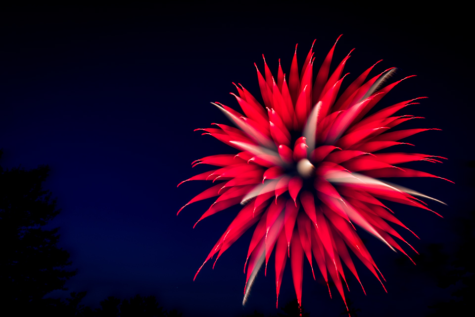Fat Fireworks in Highlands, North Carolina