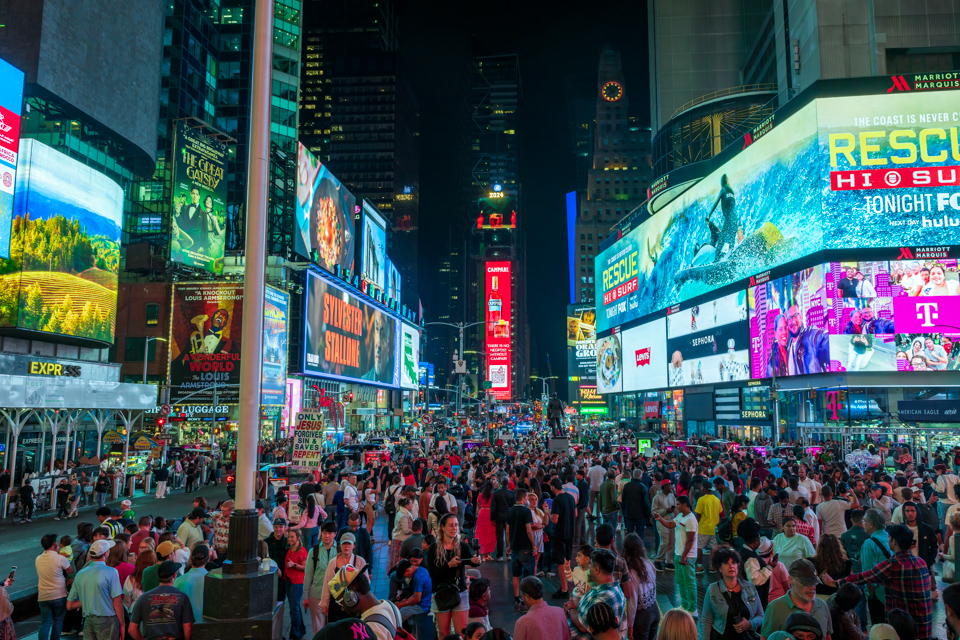Lots of People in New York, New York