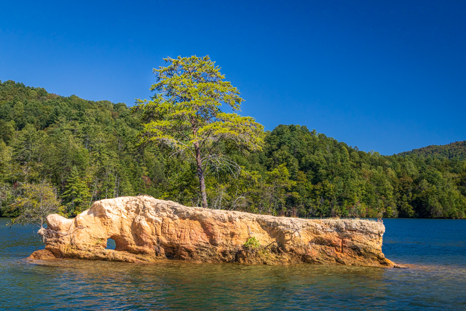Red Island in Devils Fork State Park, South Carolina