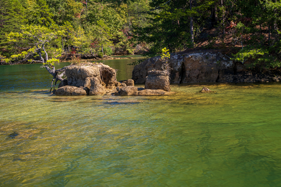 Shallow Water in Devils Fork State Park, South Carolina