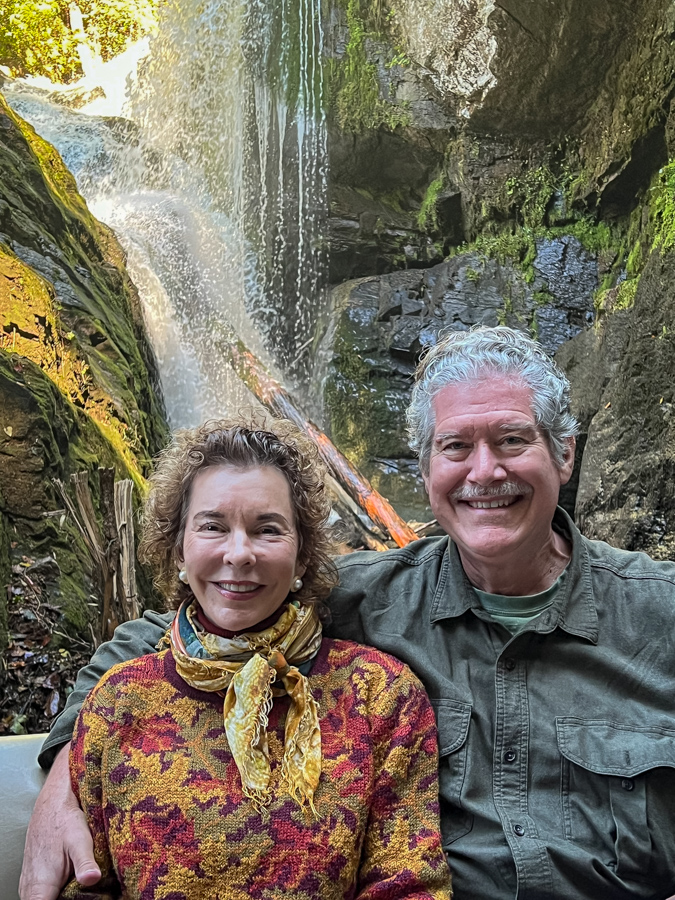 Laurel Falls Couple in Devils Fork State Park, South Carolina