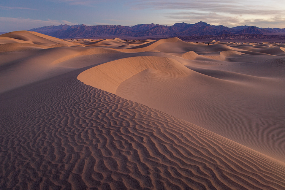 Mesquite Dunes in Death Valley, California
