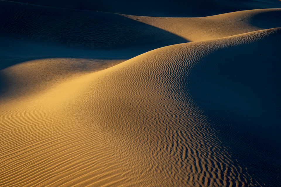 Ripples in the Sand in Death Valley, California