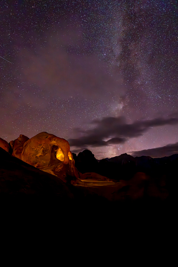 Spooky Night in Lone Pine, California