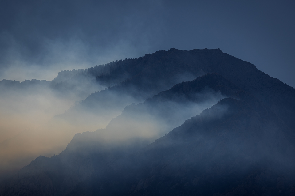 High Fire in Lone Pine, California