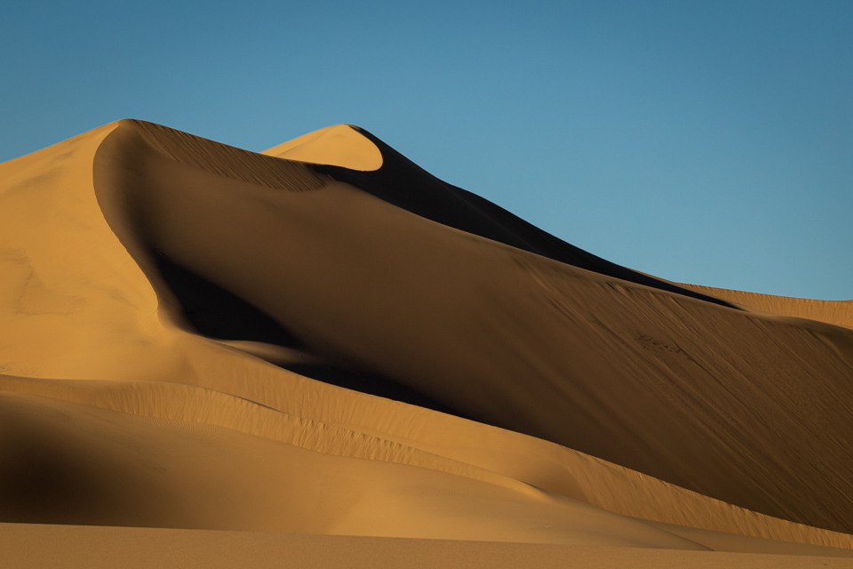 Sand Curves in Death Valley, California