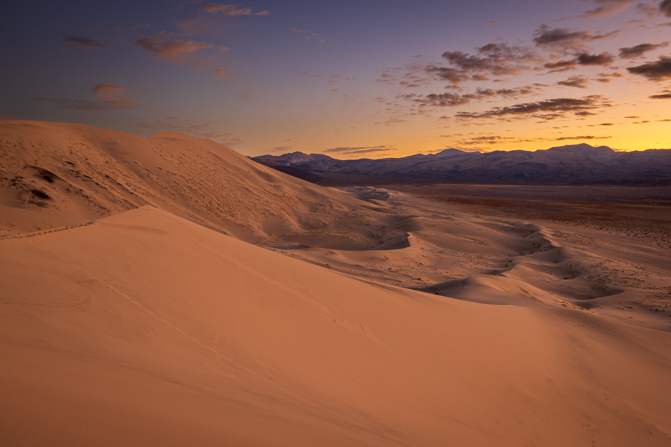 Sand Sunset in Death Valley, California