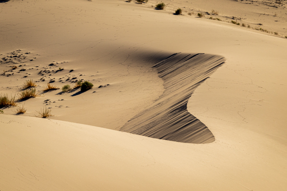 Foothtll Dune in Death Valley, California