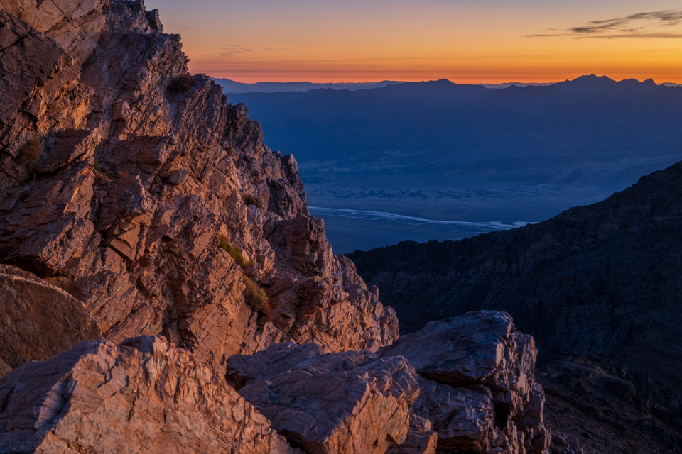 Aguereberry Point in Death Valley, California