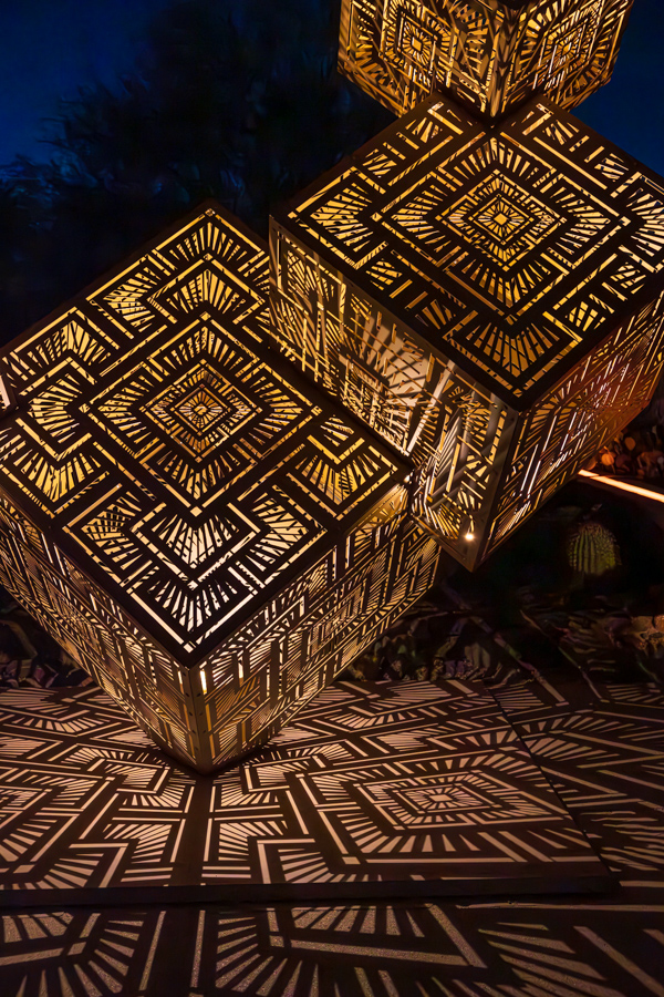 Stacked Light Cubes in Phoenix, Arizona