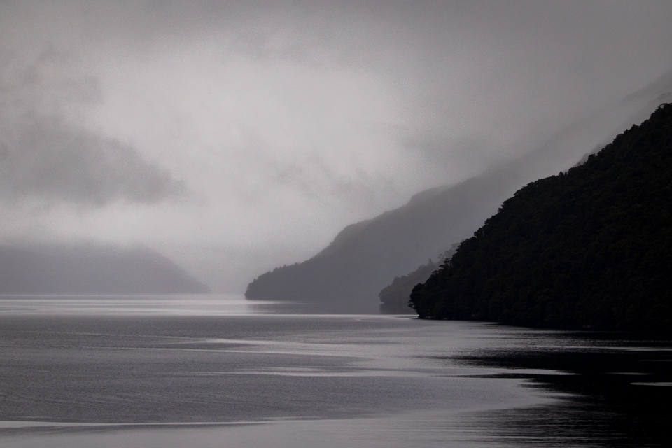 Dramatic Seascape in Fiordland National Park, New Zealand