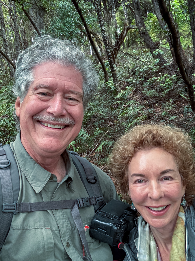 Trecking Couple in Stewart Island, New Zealand