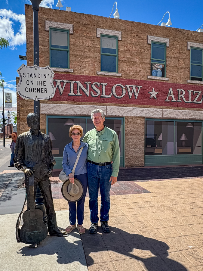 Standing on the Corner in Winslow, Arizona