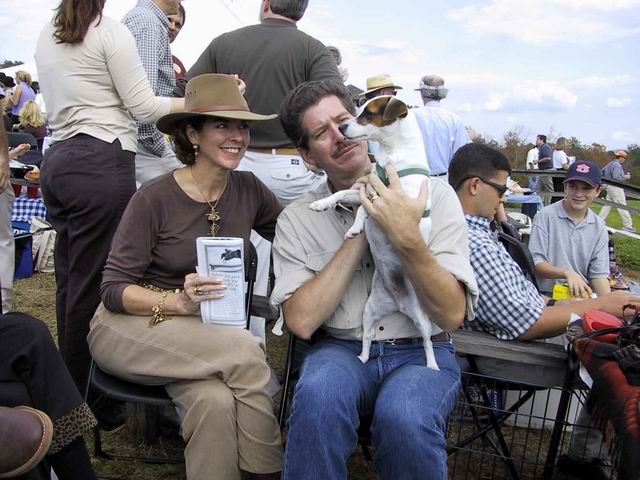 Cal and Virginia Ann at the 2001 Steeplechase in Columbus, Georgia