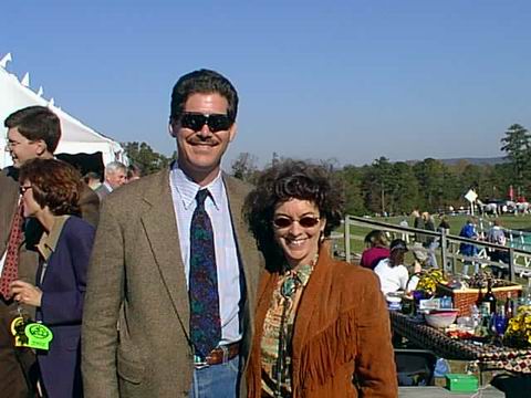 Cal and Virginia Ann at the Columbus Steeplechase