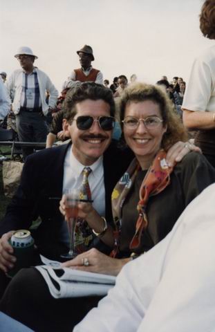 Cal and Virginia Ann at the Steeplechase in Pine Mountain, Georgia