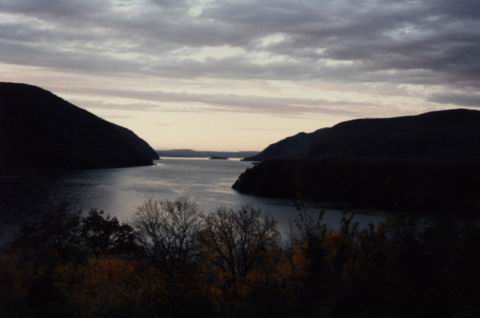 North View Up the Hudson in West Point, New York