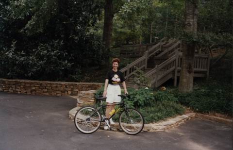 A Girl and Her Bike in Pine Mountain, Georgia