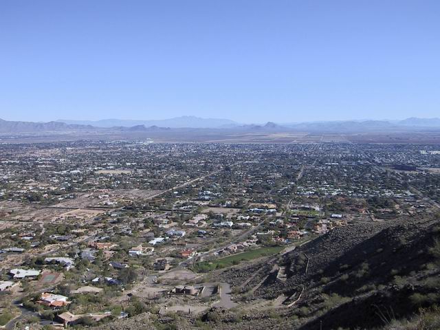Looking North from Camelback in Phoenix, Arizona