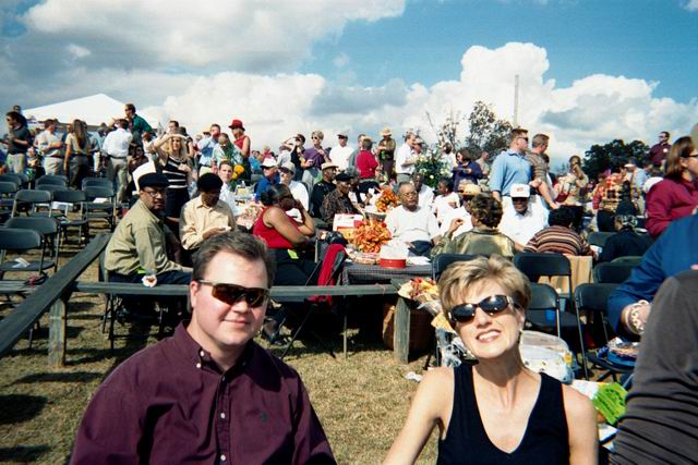Cory and Susan at the Steeplechase in Pine Mountain, Georgia