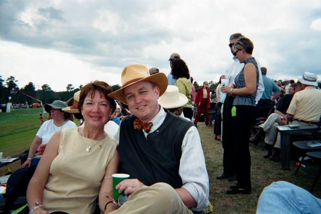 Peter and Valerie at the Steeplechase in Pine Mountain, Georgia