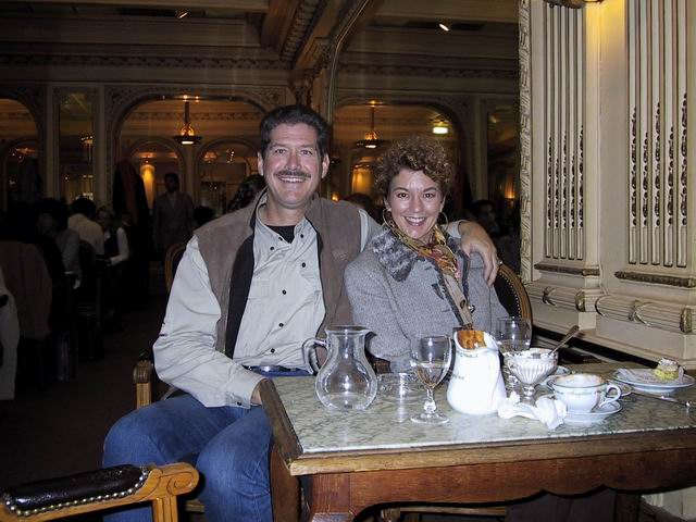 Cal and Virginia Ann in Paris in Paris, France