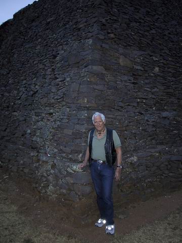 Dad at the Ihuatzio Ruins in Patzcuaro, Mexico