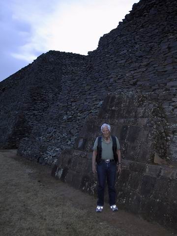 Dad at the Ihuatzio Ruins in Patzcuaro, Mexico