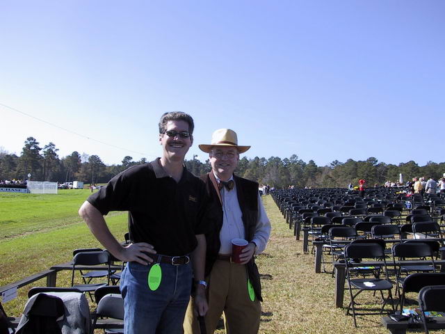 Cal and Peter at the Steeplechase in Callaway Gardens, Georgia