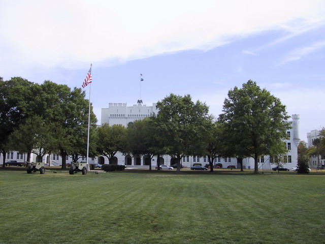 Citadel's Bond and Duckett Hall in Charleston, South Carolina