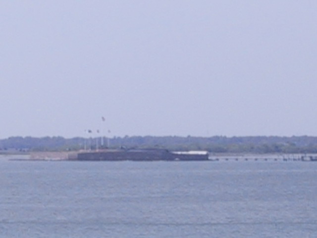 Ft Sumter from Ft Moultrie in Charleston, South Carolina