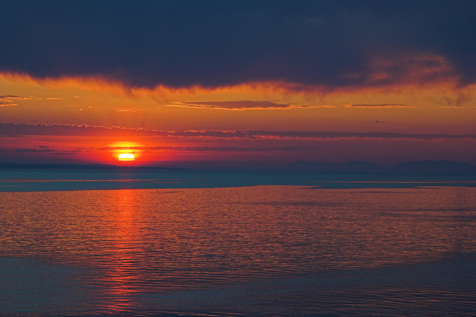 Sunset at Sea in Sea, Alaska