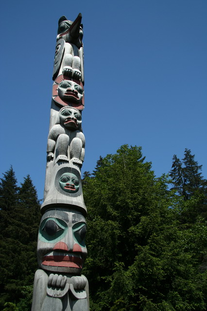 Totem Pole Art in Ketchikan, Alaska