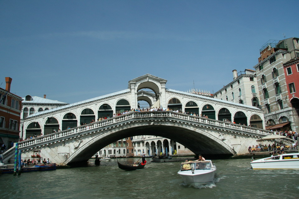 Rialto Bridge in Venice in Venice, Italy