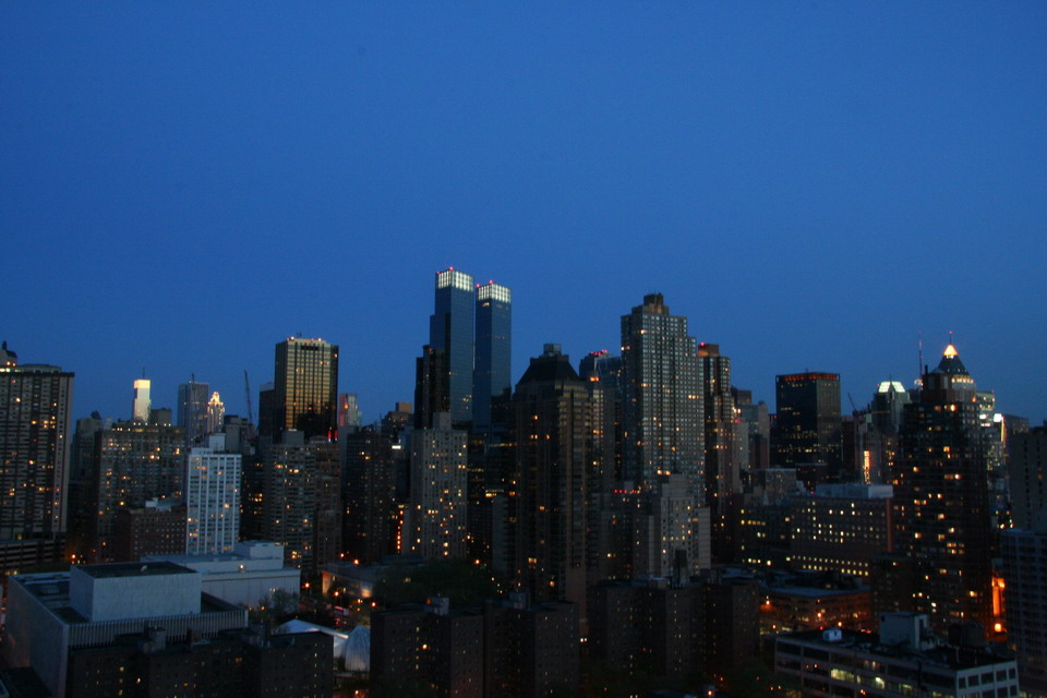 Upper West Side at Night in New York, New York