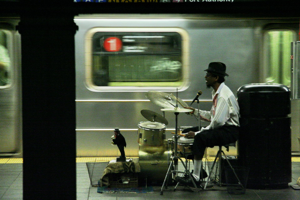 Subway Artist in New York, New York