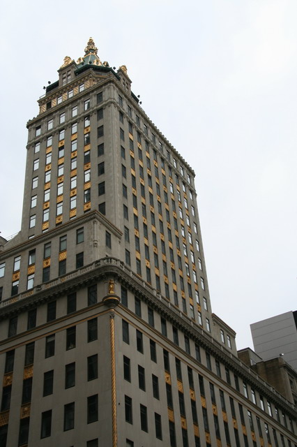 Gold Touched Building in New York, New York