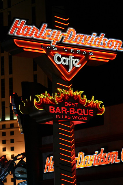 Harley in Lights in Las Vegas, Nevada