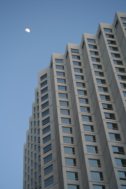 Moon Over Hotel in Las Vegas, Nevada